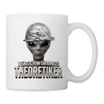 Verschwörungstheoretiker Alien - Tasse - Weiß - Rechts
