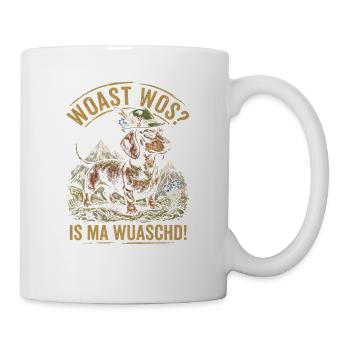 Dackel Woast Wos Is Ma Wuaschd Bayerischer Hunde - Tasse - Weiß - Rechts