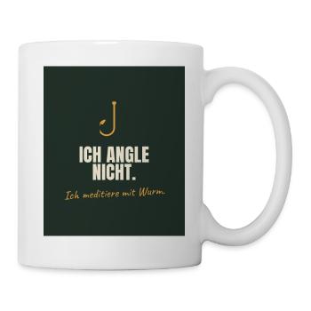Angeln - Tasse - Weiß - Rechts