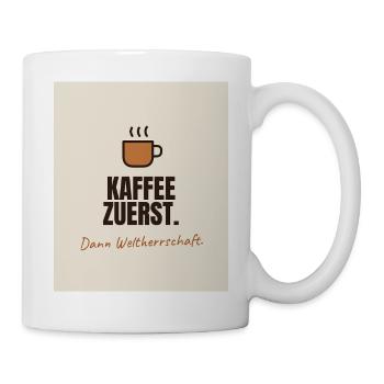 Kaffee - Tasse - Weiß - Rechts
