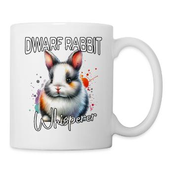Zwergkaninchen Flüsterer - Tasse - Weiß - Rechts