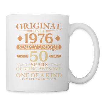 Original 1976 Living Legend 50th Birthday Gift - Tasse - Weiß - Rechts
