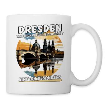 SACHSEN DRESDEN - Tasse - Weiß - Rechts