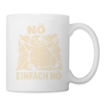 Nö, einfach nö – Schlafendes Capybara - Tasse - Weiß - Rechts