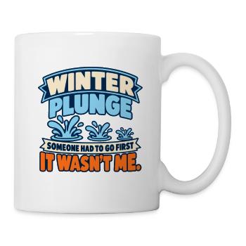Winter Sprung Kaltwasser-challenge Schwimmfinisher - Tasse - Weiß - Rechts