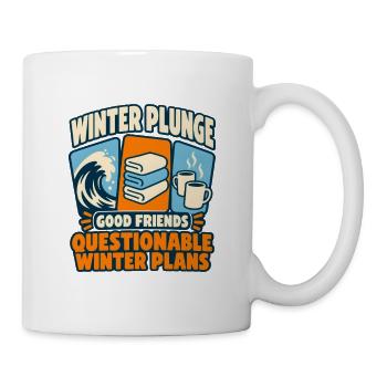 Winter Sprung Kaltwasser-challenge Schwimmfinisher - Tasse - Weiß - Rechts