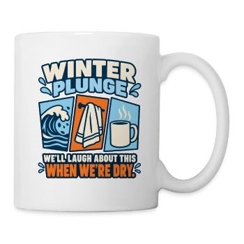 Winter Sprung Kaltwasser-challenge Schwimmfinisher - Tasse - Weiß - Rechts