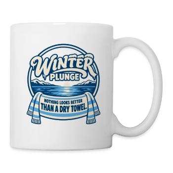 Winter Sprung Kaltwasser-challenge Schwimmfinisher - Tasse - Weiß - Rechts