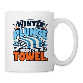 Winter Sprung Kaltwasser-challenge Schwimmfinisher - Tasse - Weiß - Rechts