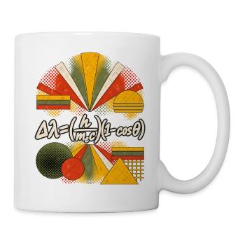 Compton-Streuung – Physikalische Gleichung - Tasse - Weiß - Rechts