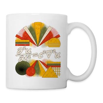 D'Alembert-Wellengleichung – Physikalische Gleichung – - Tasse - Weiß - Rechts