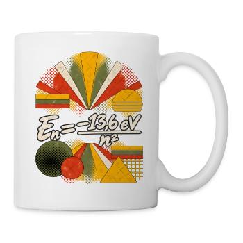 Bohr-Energieniveaus – Physikalische Gleichung - Tasse - Weiß - Rechts
