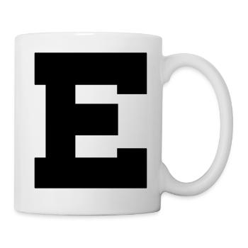 E - Tasse - Weiß - Rechts
