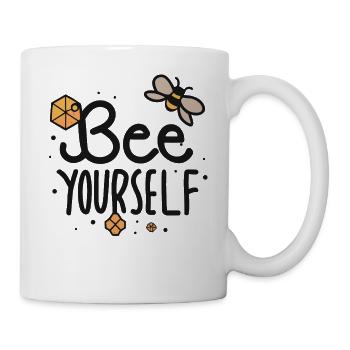 Biene dich selbst - Tasse - Weiß - Rechts