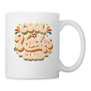 Cool Uncles Club Retro Logo - Tasse - Weiß - Rechts
