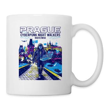 Programmer Prague Cyberpunk Night Walkers Bohemia - Tasse - Weiß - Rechts