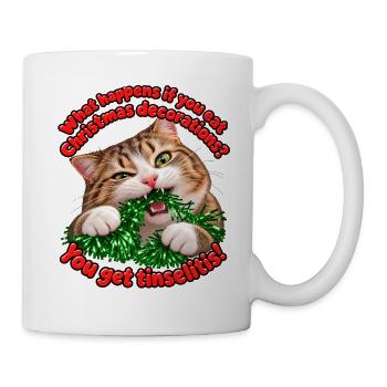 Tinselitis - Tasse - Weiß - Rechts