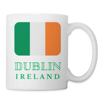 Dublin Flag City Pride - Tasse - Weiß - Rechts