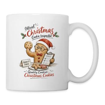 Christmas Cookie Inspector - Tasse - Weiß - Rechts