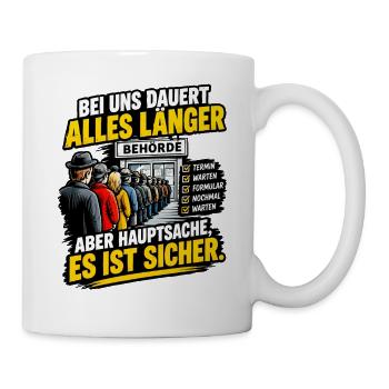 Hamster Formular Bürokratie - Tasse - Weiß - Rechts