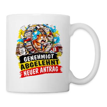 Hamster Formular Bürokratie - Tasse - Weiß - Rechts