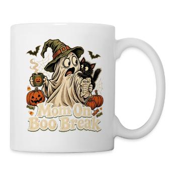 Halloween Mom On Boo Break Geist - Tasse - Weiß - Rechts
