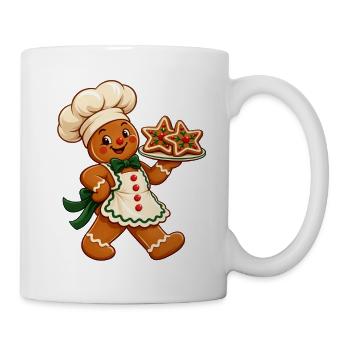 Kekschef Weihnachtsbackkunst - Tasse - Weiß - Rechts
