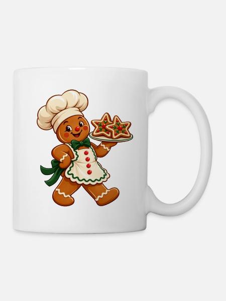 Kekschef Weihnachtsbackkunst - Tasse - Weiß