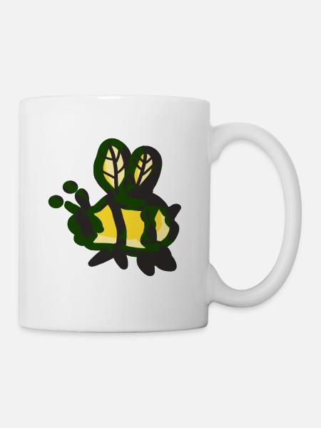 Honigbiene bienen - Tasse - Weiß