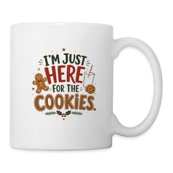 Christmas Cookies – Lustiger Weihnachtsspruch - Tasse - Weiß - Rechts