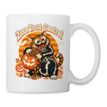 Halloween Katze Zero Treat Control Cat Mom - Tasse - Weiß - Rechts