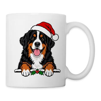 Weihnachten Berner Sennenhund - Tasse - Weiß - Rechts