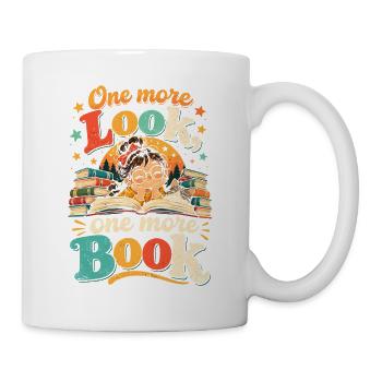 Noch ein Blick, noch ein Buch - Tasse - Weiß - Rechts