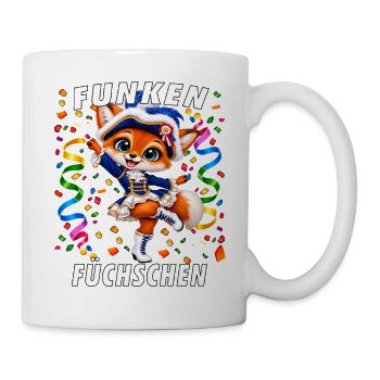 Funken-Füchschen - Tasse - Weiß - Rechts