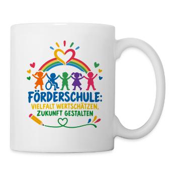 FÖRDERSCHULE Sonderpädagogik - Tasse - Weiß - Rechts