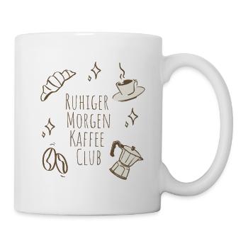 Ruhiger Morgen Kaffee Club - Tasse - Weiß - Rechts