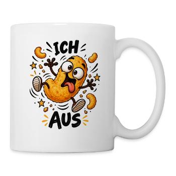 Knasch Nugget Spaß - Tasse - Weiß - Rechts