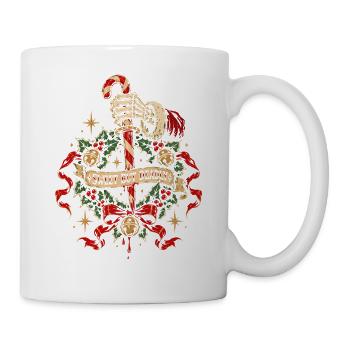 Süßes, aber tödliches gotisches Weihnachtsdesign - Tasse - Weiß - Rechts