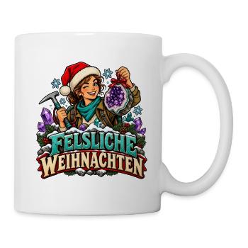 Felskristalle Weihnachtshandwerker - Tasse - Weiß - Rechts