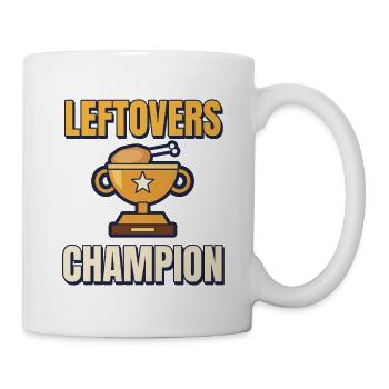 Leftovers Champion Lustiger Boxing Day Weihnachten - Tasse - Weiß - Rechts