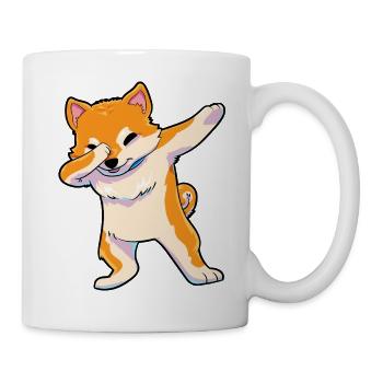 Shiba Inu Dab - Tasse - Weiß - Rechts