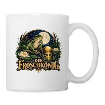 Der Froschkönig im Mondlicht - Tasse - Weiß - Rechts
