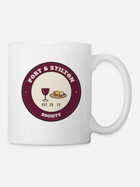 Port and Stilton Gesellschaft - Tasse - Weiß