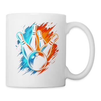 Bowlingkugel Herren Kinder Jungen Bowling - Tasse - Weiß - Rechts