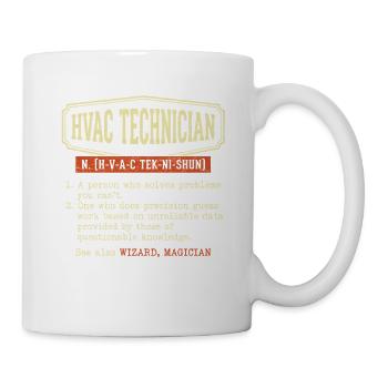 Definition des HVAC-Technikers – Wizard AC Repair - Tasse - Weiß - Rechts