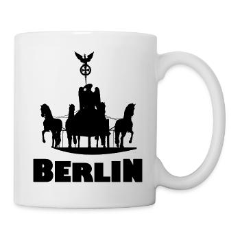 Berlin Brandenburger Tor Quadriga Hauptstadt - Tasse - Weiß - Rechts
