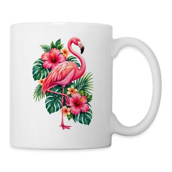 Niedlicher Flamingo Süße Flamingos - Tasse - Weiß - Rechts