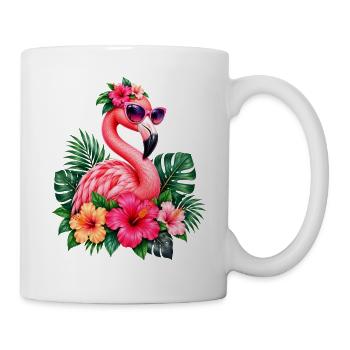 Niedlicher Flamingo Süße Flamingos - Tasse - Weiß - Rechts
