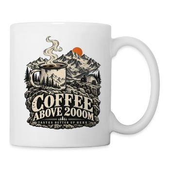 Coffee Above 2000M – Bergkaffee - Tasse - Weiß - Rechts