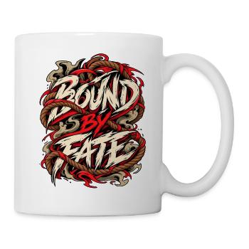 Bound by Fate: Kordelgrafik - Tasse - Weiß - Rechts